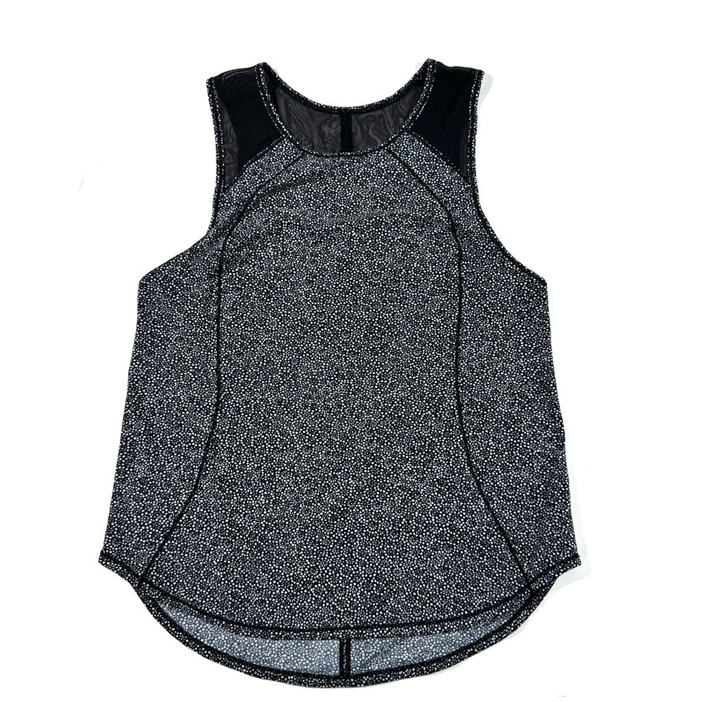 Lululemon Sculpt Tank Top Freckle Flower Black White